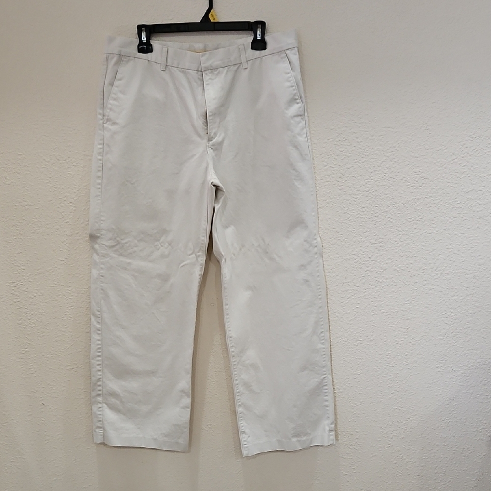 Levi's Cream Baggy Trousers Cotton